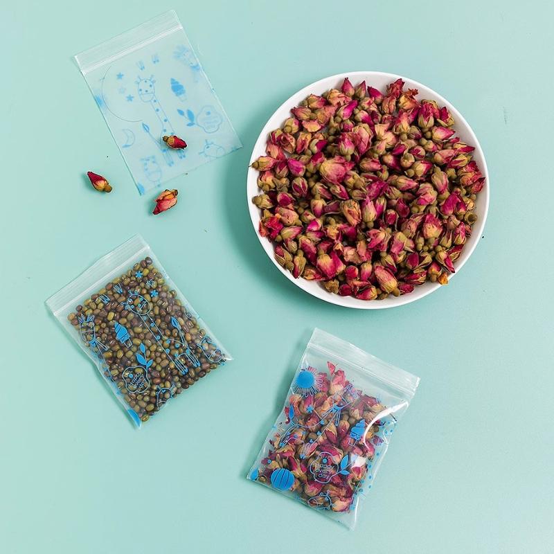 Thickened Self Sealing Tote Cartoon Photo Jewelry Packaging Sack Cute Colored Plastic Packaging Handheld Account Decoration and Sorting Bag