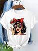 Hip Hop Girls Streetwear Casual Y2k Fashion Tshirt Print Short Sleeve T Shirt Clothing Top Tee Summer Ladies Girls Shirt Tops