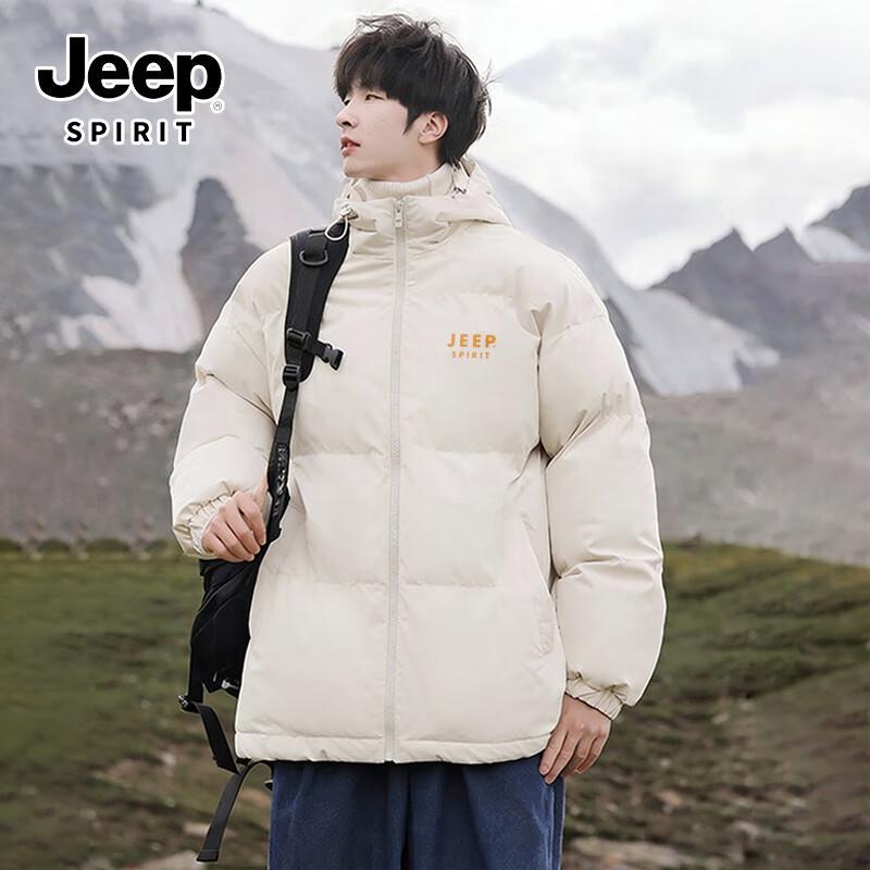 JEEP SPIRIT Men's Graphene Heated Hooded Puffer Jacket