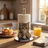 Adorable Tissue Holder Kitten Chef Puppy Roll Paper Standing Rack Chihuahua Cat Food Wrap Storage Rack Tea/Garden Party