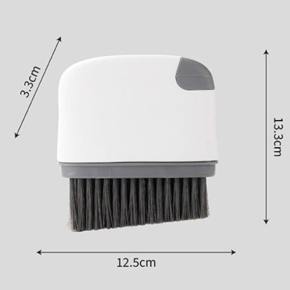 New 2-in-1 Groove Cleaning Brush Wet&Dry Use Multifunction Handheld Grout Brush All-in-One Crevice Cleaner for Tight Spaces