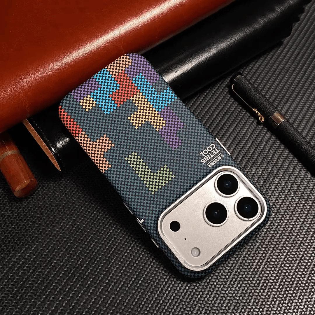 iPhone 17 Pro Max Magnetic Tetris Frosted Case with Premium Feel iPhone 15