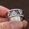 Vintage Stainless Steel Viking Odin Trinity Ring Punk Simple Nordic Celtics Knot Ring Men Women Amulet Fashion Jewelry Gift