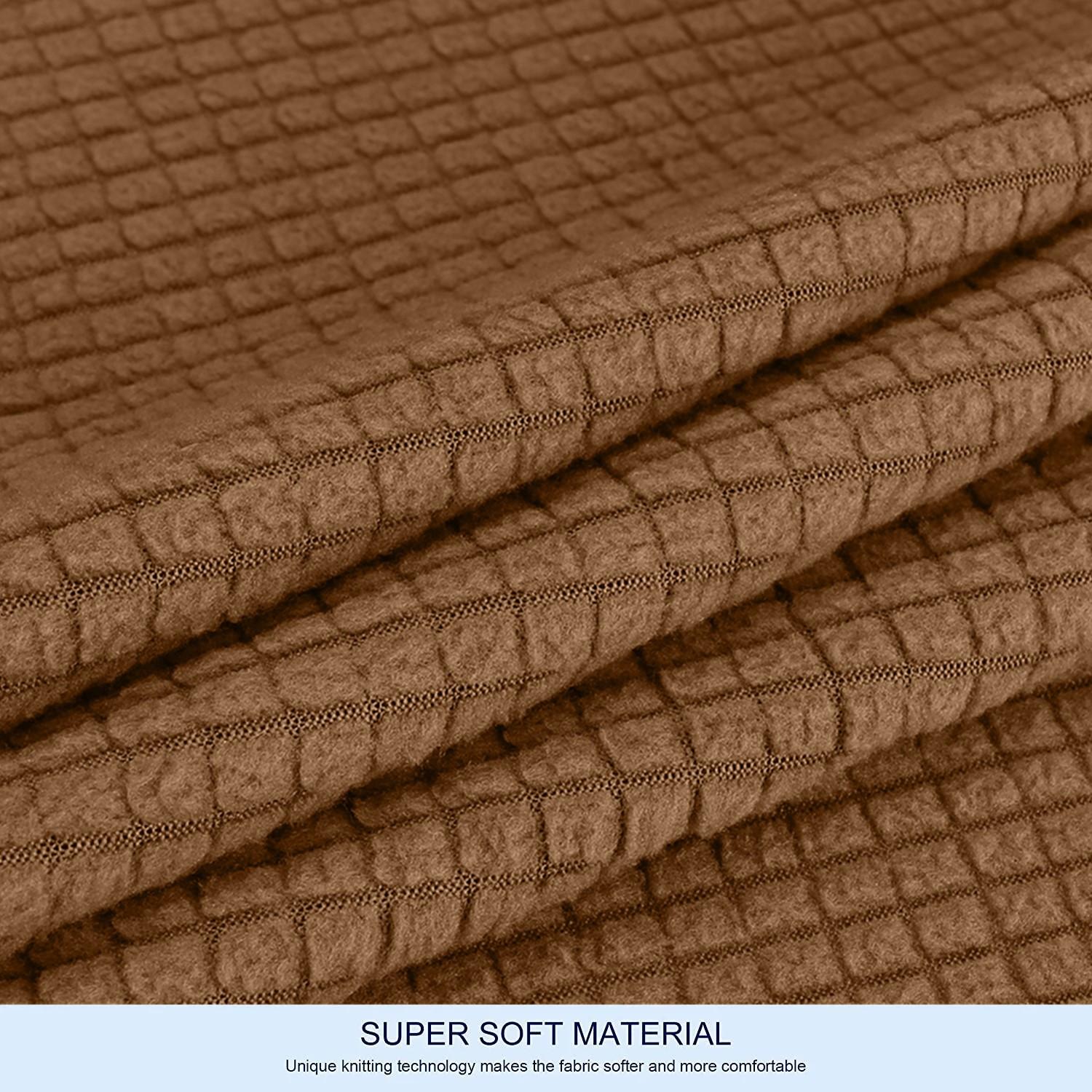 

Чехлы для диванов из эластичного жаккарда, эластичный чехол для дивана из спандекса, чехлы для диванов для гостиной, подушки для сидений, защитная подушка для мебели B1 1Seater 50-65cm кофейный