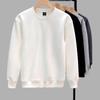 Unisex Casual Crew Neck Long Sleeve Sweatshirt - Basic Loose Fit Pullover for Daily Wear and Street Style