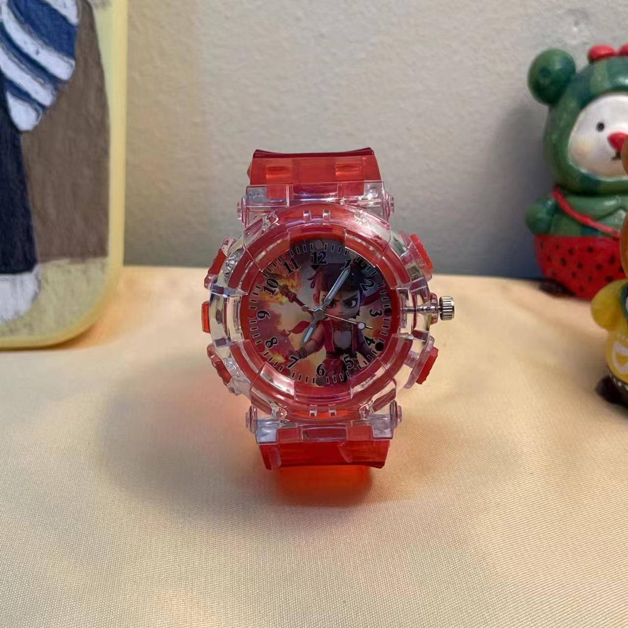 

Nezha & Ao Bing Colorful Luminous Kids Cartoon Watch