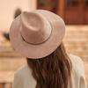 New wide-brimmed tapered knitted hat for men and women, large brim hat, light