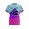 Nuova maglia da bowling Global G con pallino verde e sfumature, manica corta