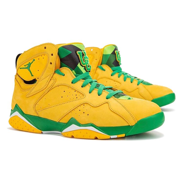 Air Jordan 7 Oregon Ducks Pe 'Gul Grön' AT3375-300