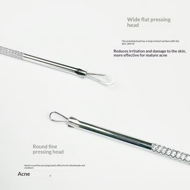 4Pcs Precision Acne Blemish Remover Set Stainless Steel Blackhead Extractor Pore Cleaner for Facial Care Use 4pcs