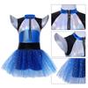 Futuristic AI Color Changing Dance Dress Cyber Glow Tutu Dress
