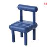 Mini Simulation Chair 1:12 Dollhouse Miniature Chair Folding Chair Armchair House Decor Toy