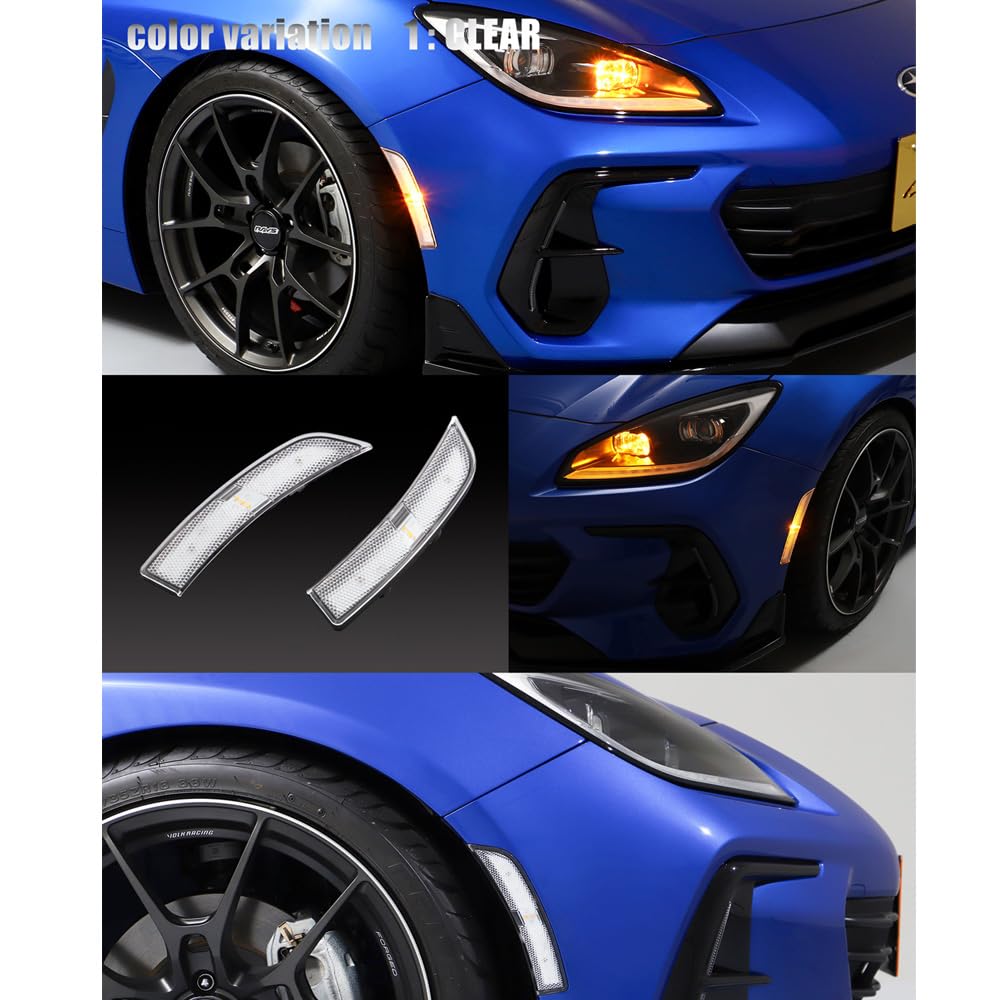 GR86 ZN8 BRZ ZD8 86 Full LED Side Marker Clear AVEST Custom Parts Exterior Accessories Ver.2 Vehicle-Specific Dress-up