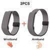 2-in-1 Pro Sport Combo Integriertes Metallgestell Nylon-Armband + Armband für Google Fitbit Air Leicht Langlebig Ersatz