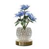 Sunflower Butterfly Design Night Light Bedroom Style USB Rechargeable Romantic Night Light Crystal Flower Table Lamp
