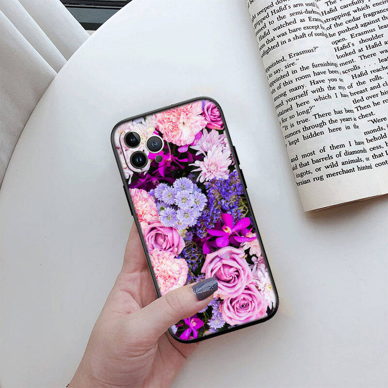 MH131 Roses Flower Phone Shell Case for iPhone 7 8 11 12 13 14 15 16 17 16E XS Pro Max XR X SE Air