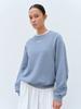 Kopkino Melange Curved Sweatshirt (Light Blue)