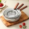 Multipurpose Fine Mesh Strainer Wooden Handle Stainless Steel Colander  For Kitchen Cooking