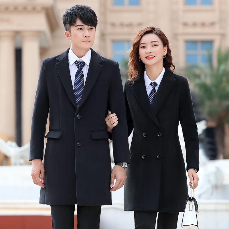 

Tluoman Unisex Padded Wool Blend Business Coat M