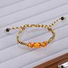 Handcrafted Ethnic Style Bracelet Colorful String Woven Bracelet Six-Syllable True Word Buckle Bead Finished Jewelry Gift
