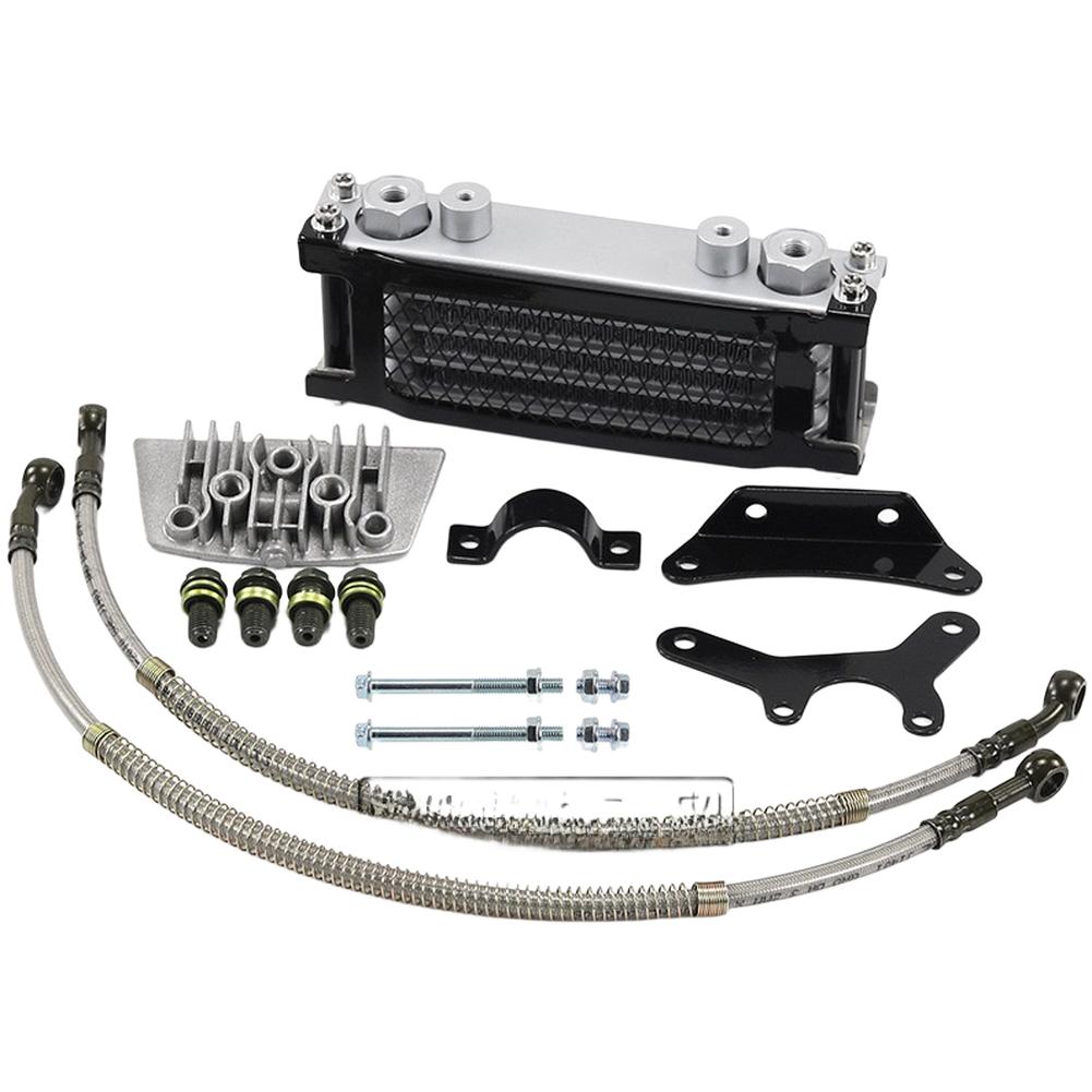 Motorbike Oil Cooler Aluminum Oil Cooler Aluminum Construction Efficient Heat Dissipation Sturdy Off Road Radiator