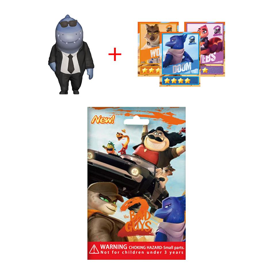 24Pcs Bag The Bad Guys Alliance Handmade Big Bad Wolf Greedy Snake Cartoon Anime Peripheral Doll Gift