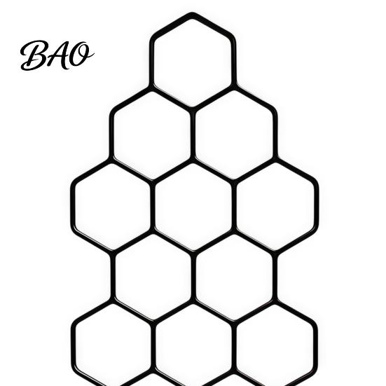 Geometric Plant Support for Window Sills Metal Honeycomb Trellis Potted Plants, 13.8" Small Climbing Ornamental Frame Succulents Indoor Hoya