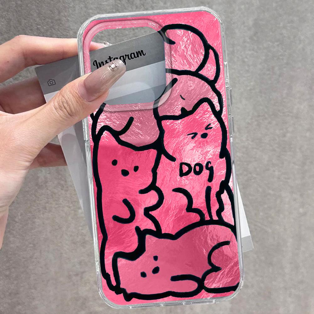 

For Samsung Galaxy S25 Edge S24 S23 S22 S21 S20 FE Plus Ultra Line Puppy Blue Vortex Pattern Bumper Back Shockproof Phone Case Galaxy S23 FE