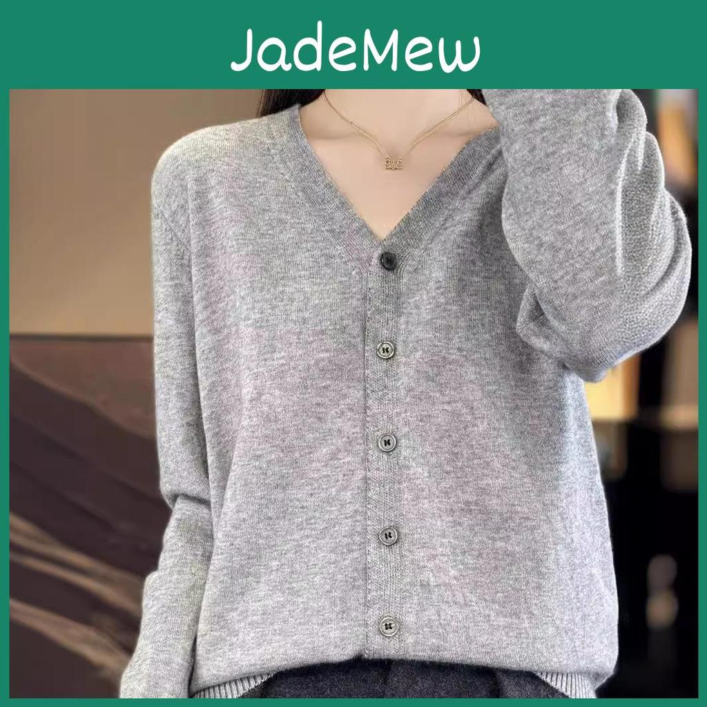 Spring Cardigan Knitwear Vneck Womens And Fall Sweater Jacket Outwear Tops