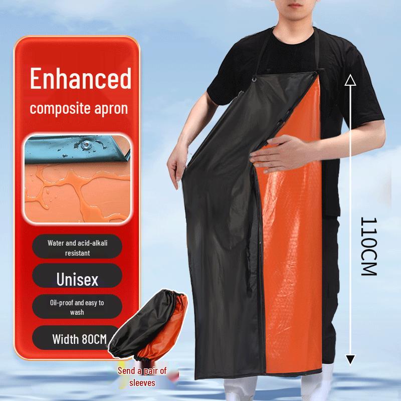 Mainuoqi PVC Double-Layer Chemical Resistant Waterproof Apron