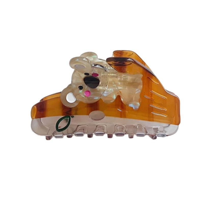 1pc South Korean dopamine hair clip for women, new cute little koala claw clip, back of the head disc hair shark clip
