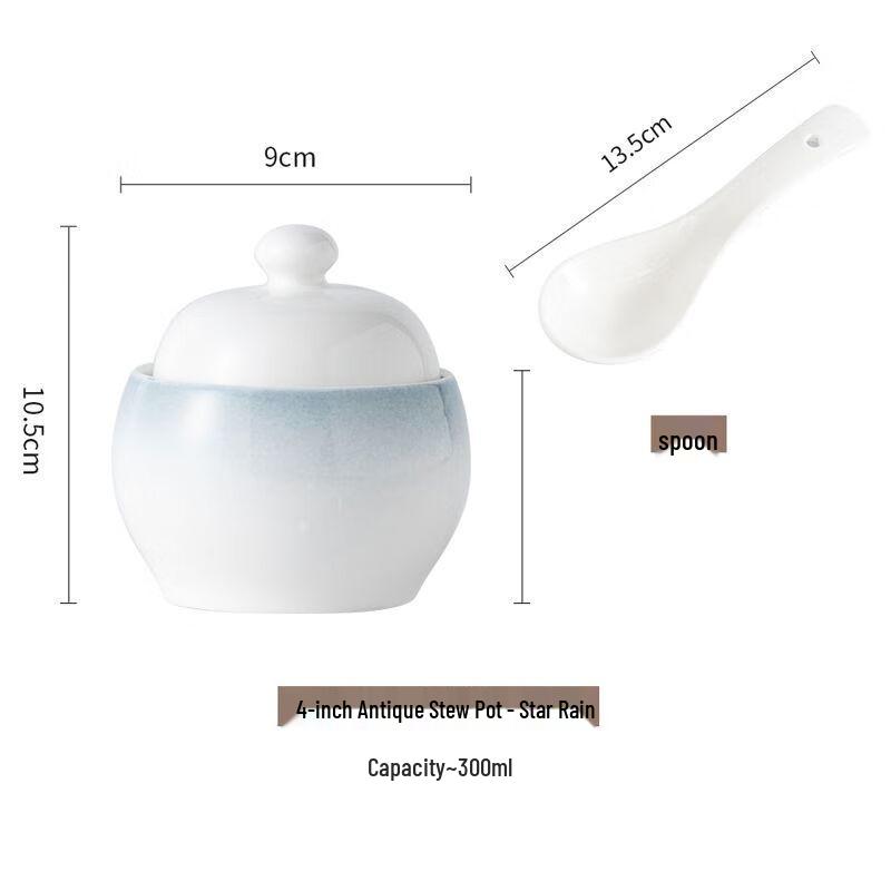 Zhaoran Ceramic Double Boiler Stew Pot