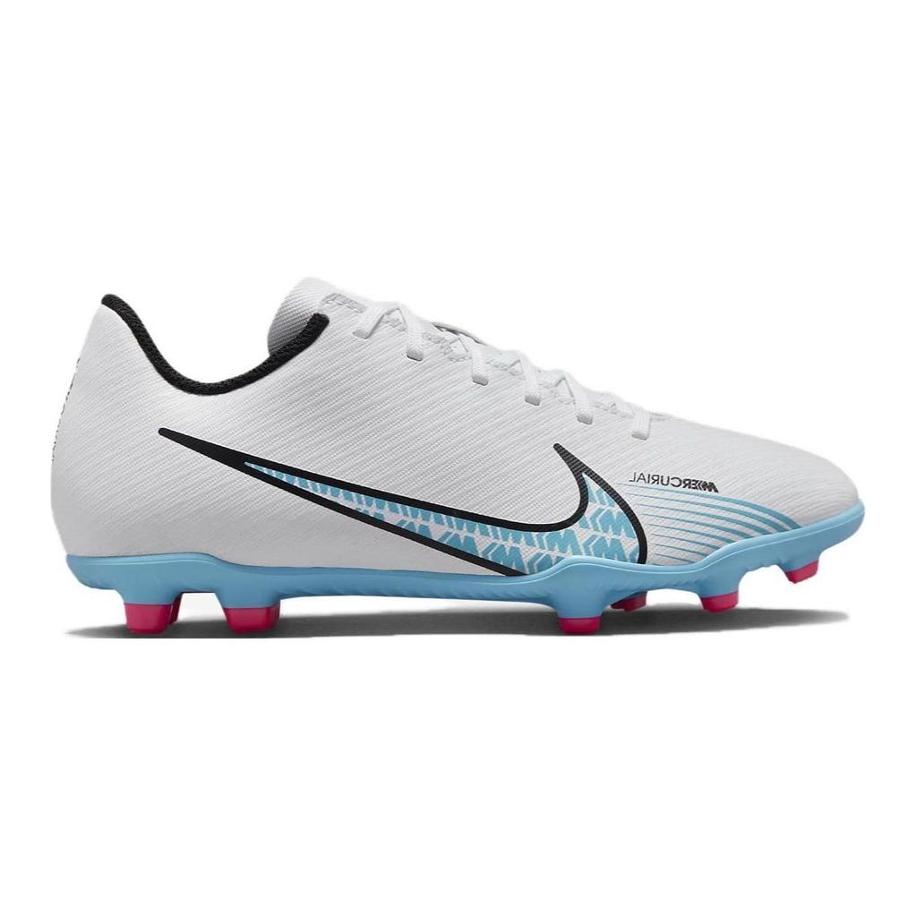 Nike Mercurial Vapor 15 Club FG MG GS Blast Pack Kids Sneakers White Pink-Blast Baltic-Blue DJ5958-146