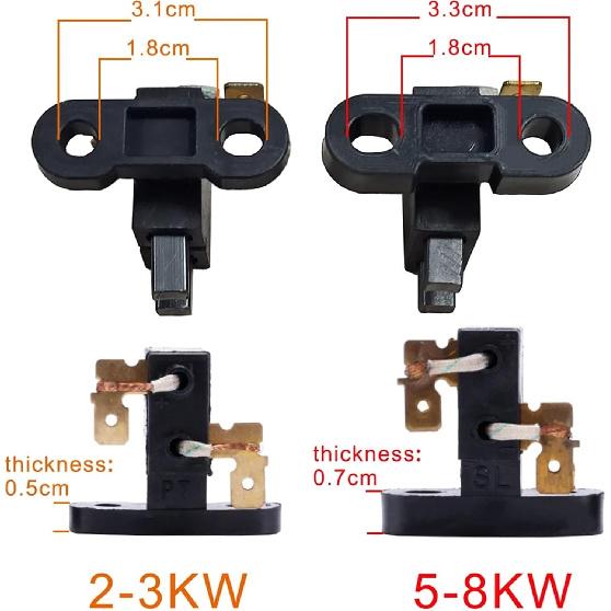 10PCS Gasoline Generator Carbon Brush Holder 168/188F for GX160 2-3KW and GX390 5-8KW Engine Generator Spare Parts(5-8kw)