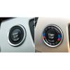 Carbon Fiber Car Engine Start Stop Ignition Key Ring Decorative Sticker for Compatible with BMW E90 E92 E93 3 Series Engine Start Button Cover (Mixed
