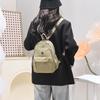 Schoolbag Korean Backpack Women's 1011 New Oxford Cloth Casual Versatile Lightweight Canvas Travel Small Backpack Crossbody Bag