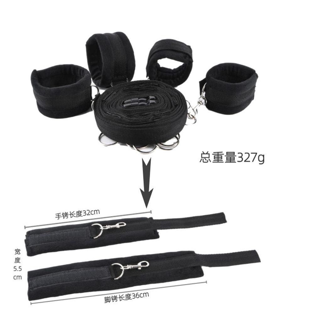 Set Toy Sex Handcuffs for Couple Adult Kit  Whip Anal Plug Vibrator Blindfold Strapon Bed Bondage Sexual Handcuffs Sexy