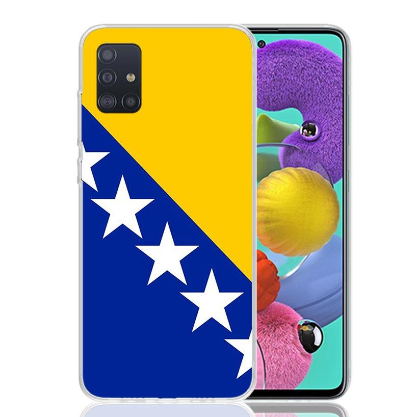 Bosnia And Herzegovina Flag Phone Case For Samsung Galaxy A52 A32 A22 A12 A02S A50S A30S A51 A31 AA71 Note 20 Ultra 10 S10 Plus