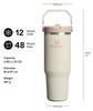 Stanley 1913 Iceflow Flip Straw 2.0 Vacuum Insulated Tumbler, Rose Quartz, 20oz | 0.59L