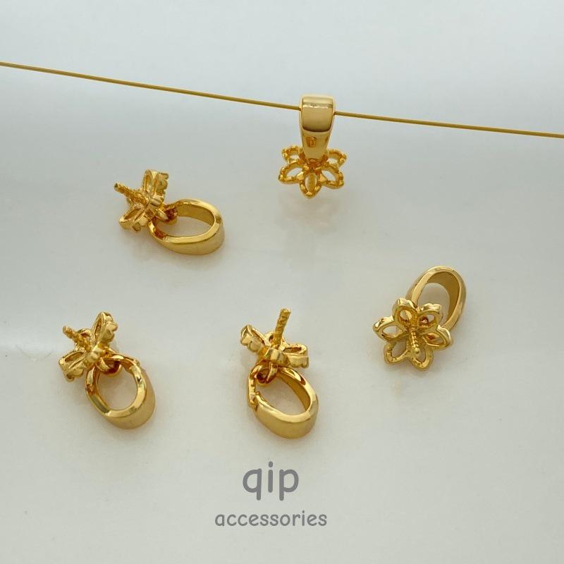 Accessori per gioielli fai da te: Fibbia a Seme Portafiore, Testa Ciondolo Colla, Chiusura Universale per Collana di Perle
