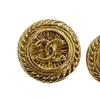 CHANEL Vintage large COCO Mark Earring metal gold Women Used