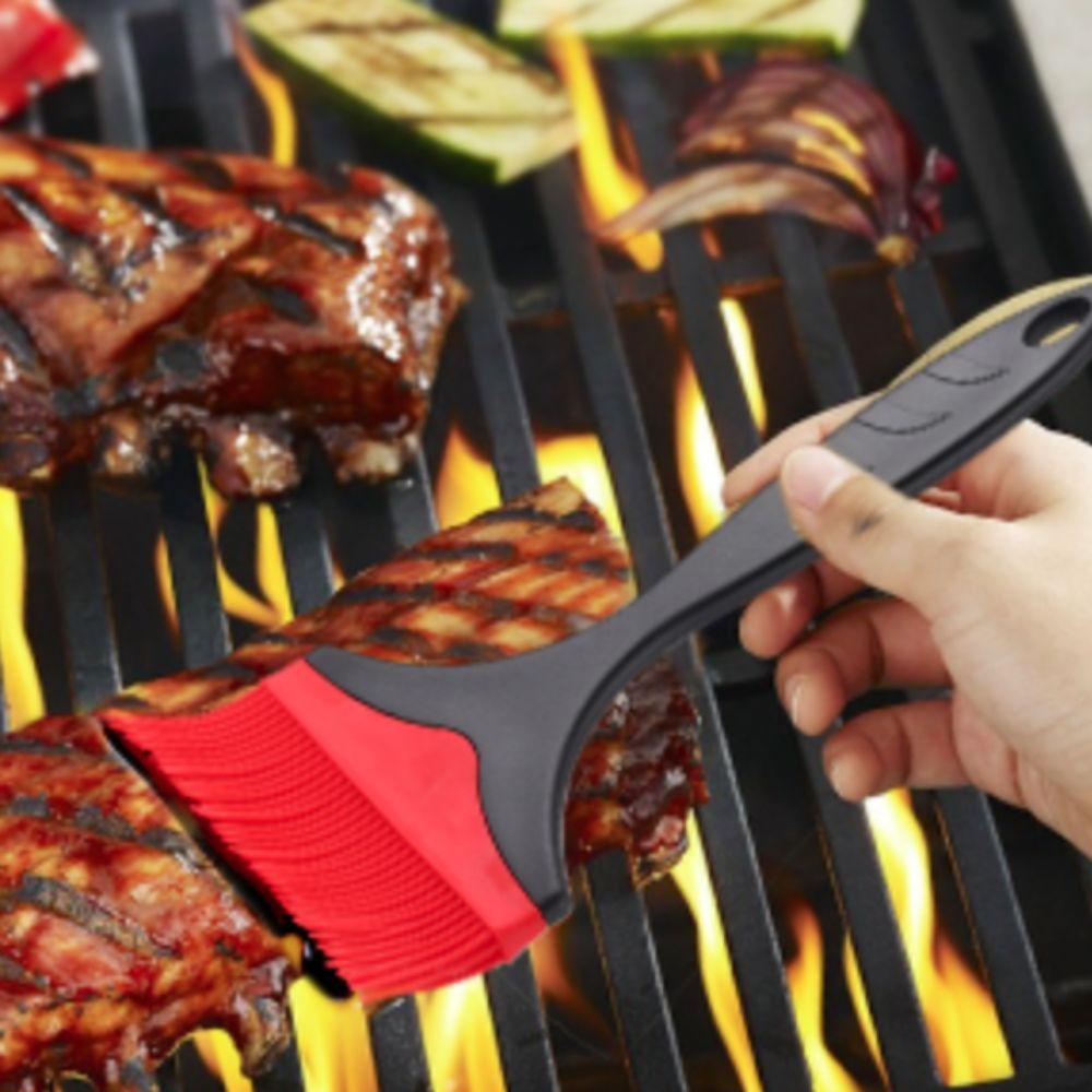 2PCS Widened Barbeque Brush Detachable Pastry Brush Extra Large Silicone Basting Brush  Baking
