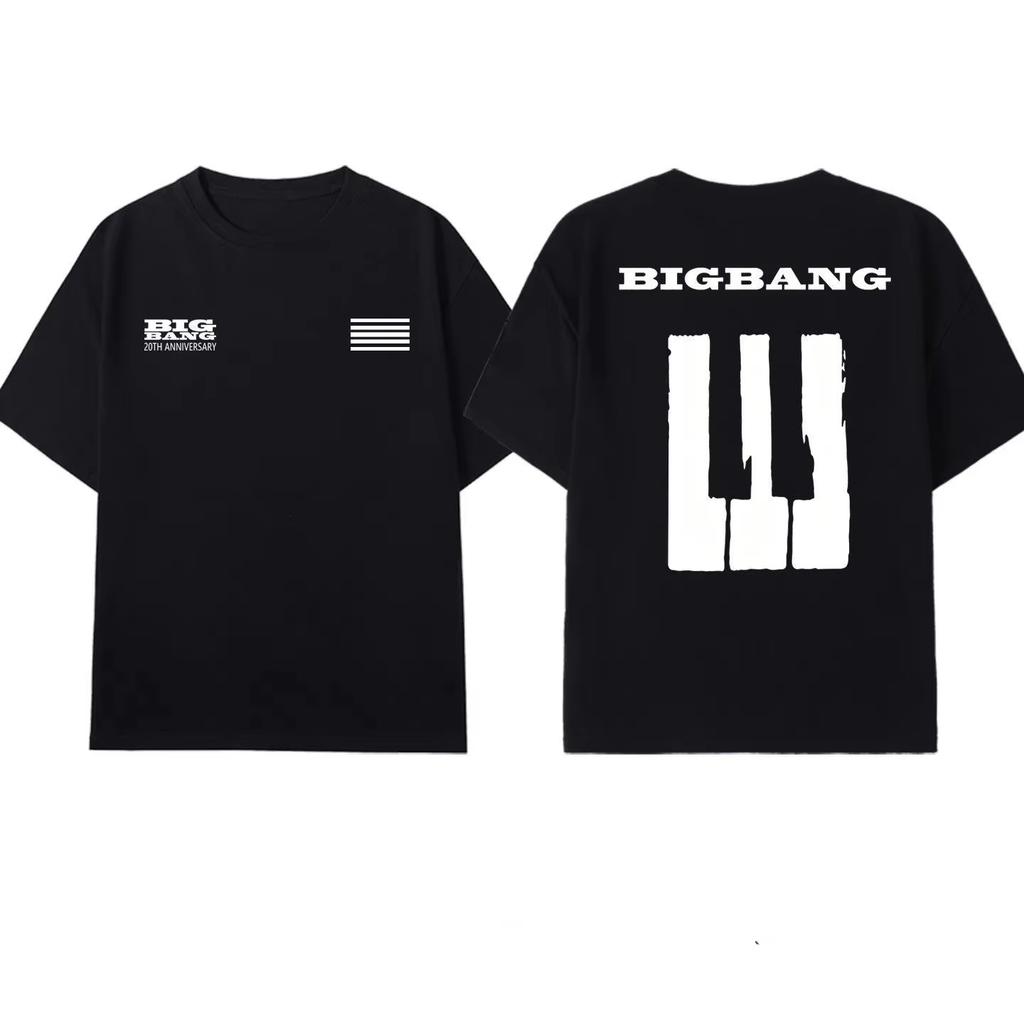 Hete Verkoop 2026 Bigbang 20e Verjaardag Concert T-shirt Mannen Vrouwen Zomer Katoenen Kleding Oversized T-shirt Harajuku Hip Hop Punk T-shirt
