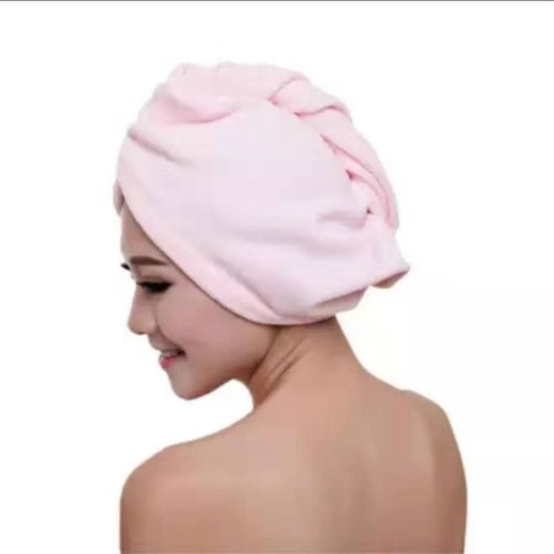 Women's Fast Super Absorbent Dry Magic Hair Towel Microfiber Wrap Hair Bath Towel Hat
