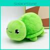 Vedal Vtuber Green Turtle Character Plush Toy Short Pile Fabric Kids Decor Room
