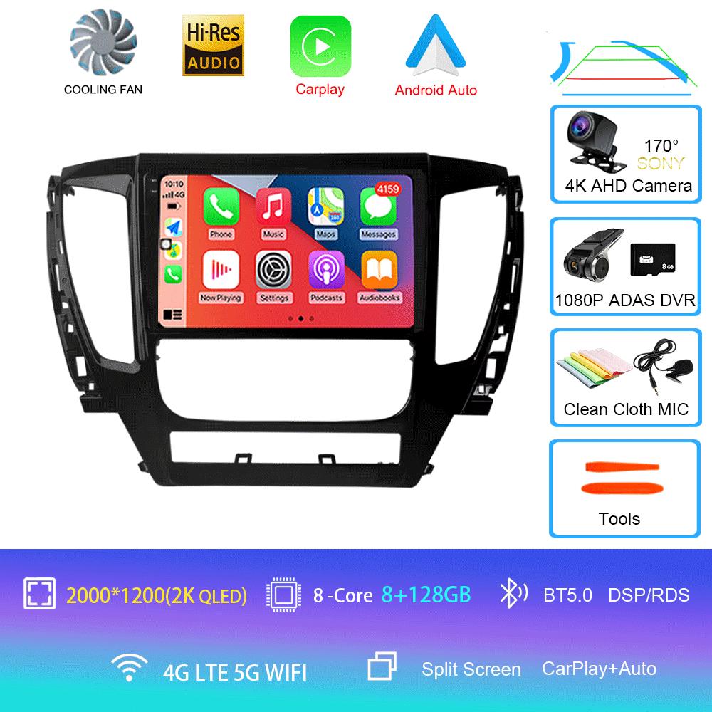 For Mitsubishi Pajero Montero Sport 3 2015-2021 Car Multimedia Radio GPS DPS IPS CarPlay 360 Panoramic Optical Android 14