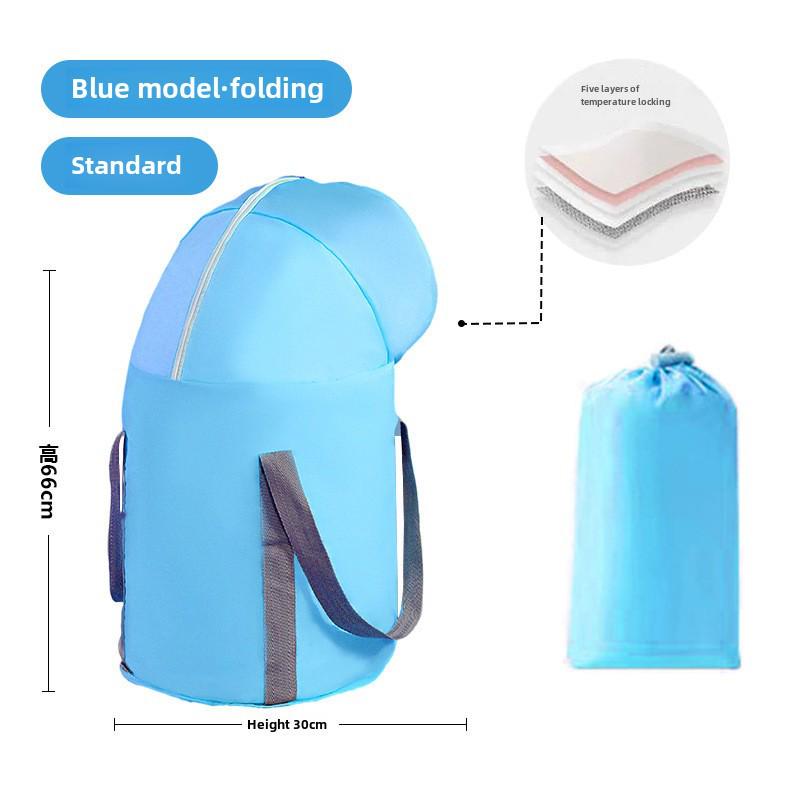 

Складная дорожная ванночка для ног: Портативный, изолированный, сверхглубокий дизайн для защиты икр; Универсальное решение для домашних ванночек для ног.