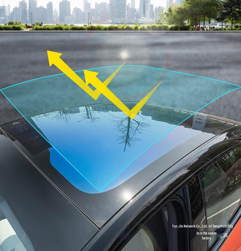 Cloud Realm Avatar 06 Suede Plush Roof Sunshade - Effective Static Cling Sun Protection