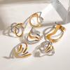 Yori 18K Gold Plated Stainless Steel Ring Collection Modern Fluid Designs for Everyday Formal Wear Durable Hypoallergenic