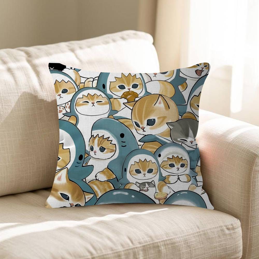 Cartoon Ins Mofuasnd Cat Pillow Anime Pillow Sofa Bed Head Pillow Cover Cushion Cover Fashion